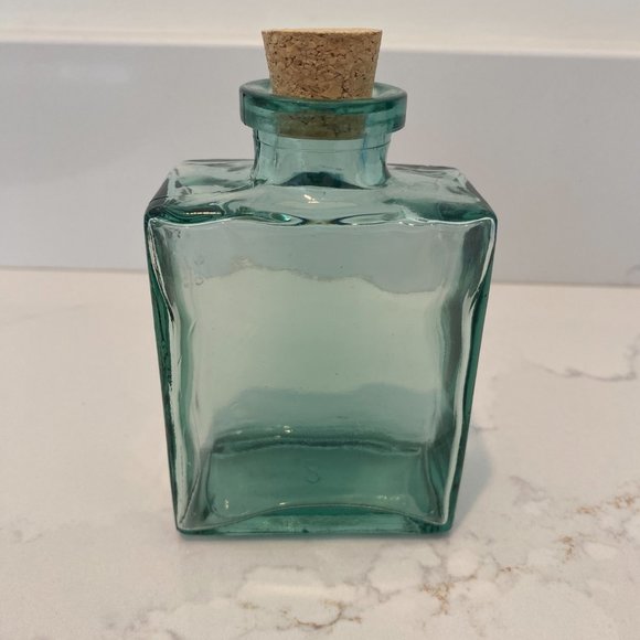 Apothecary Bottles, Set Of Six, Various Sizes, Blue And Green, With Corks - Picture 15 of 16